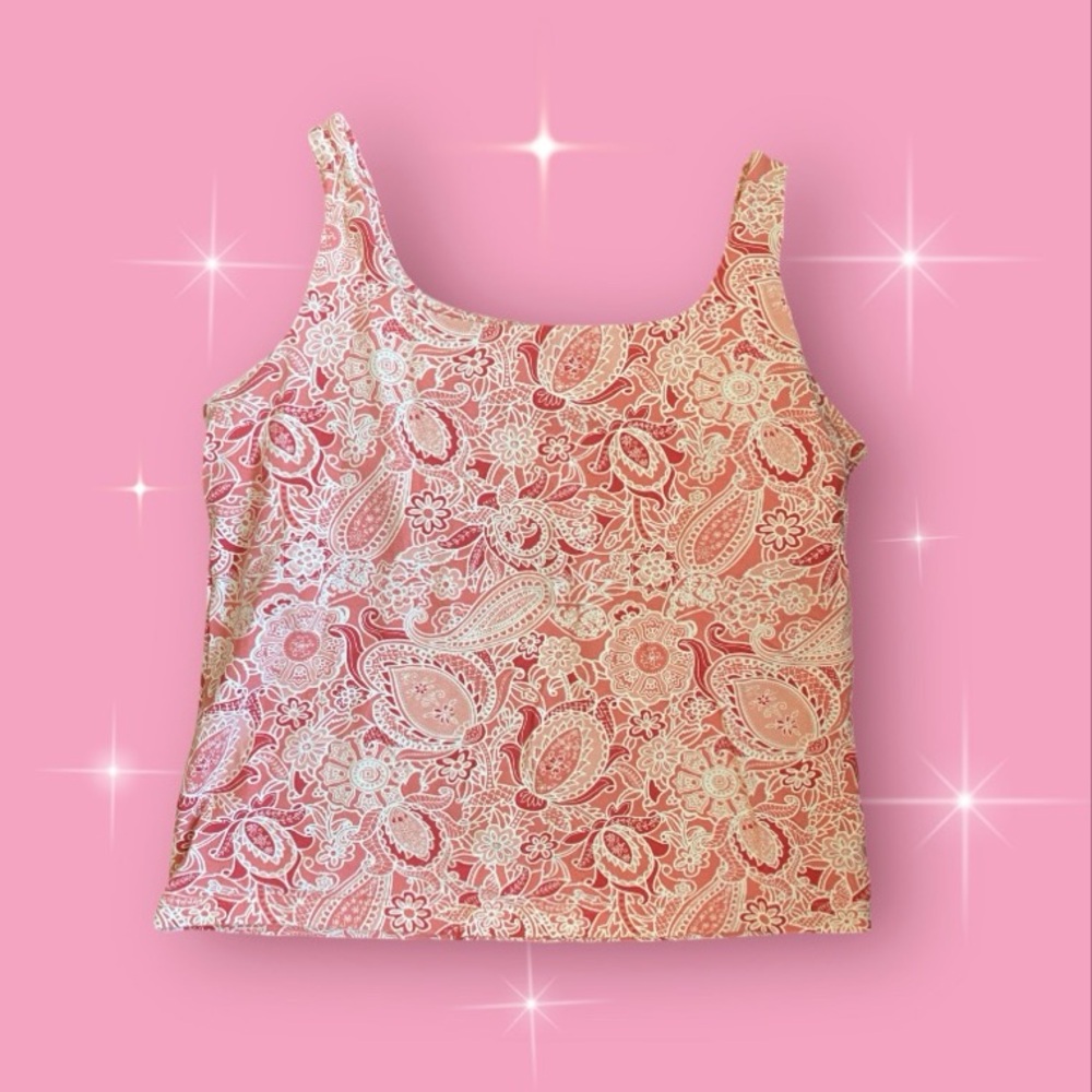 karen scott coral tank: size medium/large 🪸